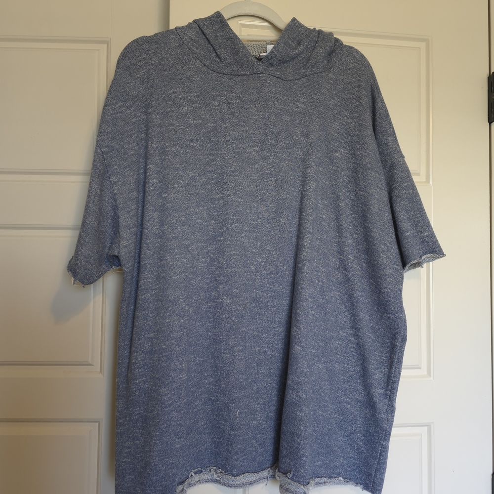 Blue Hooded Sweatshirt